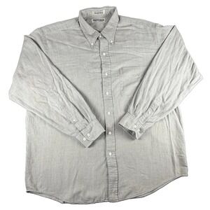 Vintage Britches Great Outdoors Shirt Mens 2XL Gray Long Sleeve Button Down